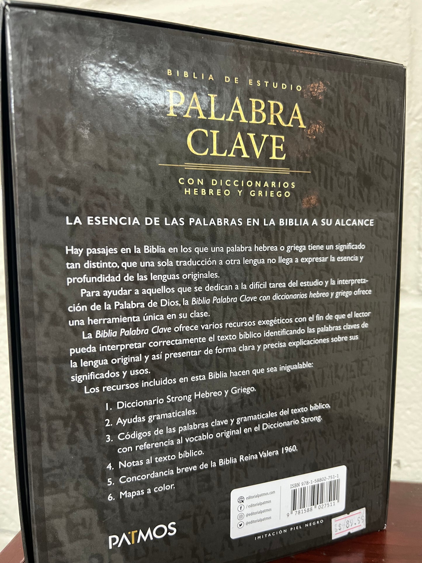 Biblia de estudio - PALABRA CLAVE con diccionarios HEBREO Y GRIEGO