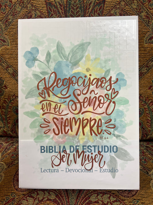 Biblia De Estudio (Ser Mujer) Lectura-Devocional-Estudio (Tulipanes)