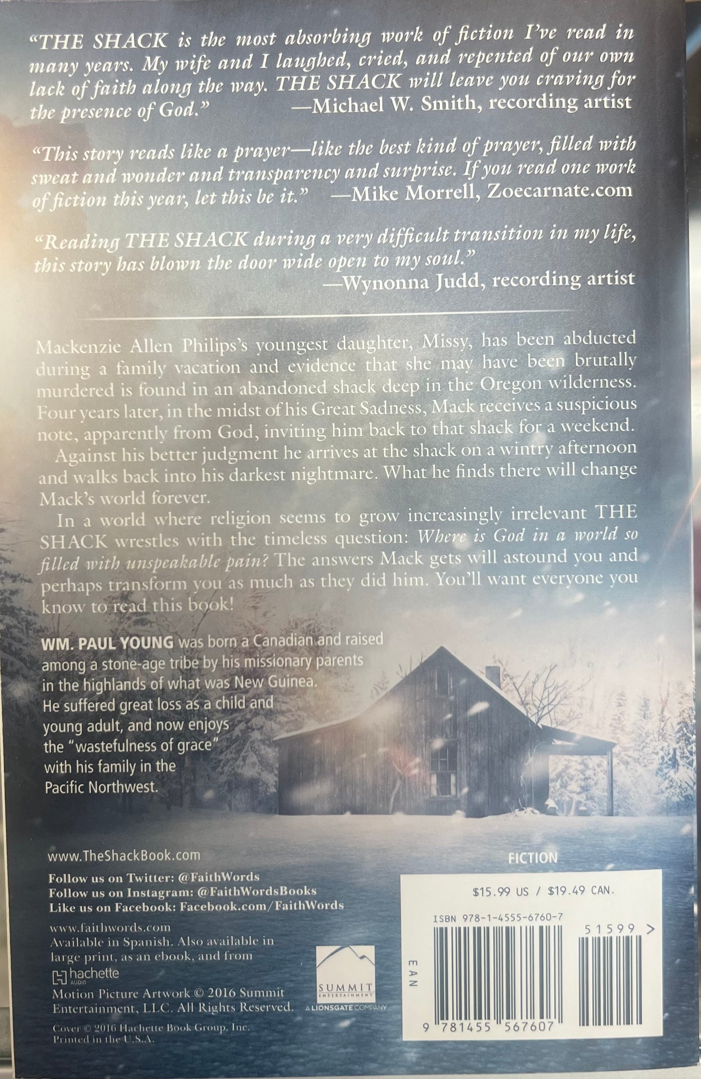 The Shack - Where tragedy Confronts Ethernity