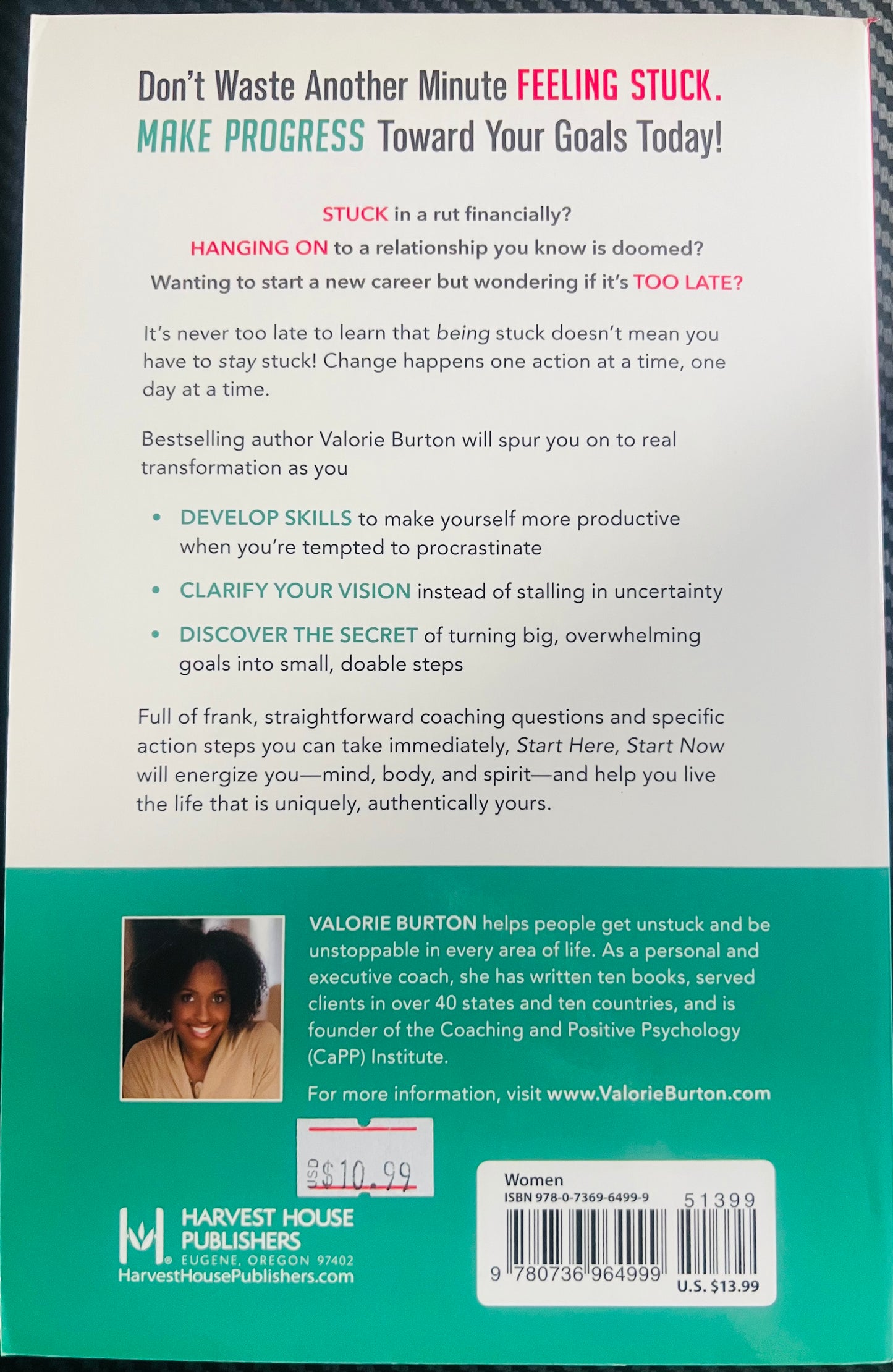 START HERE,START NOW 5 minutes a day to love better, work smarter, live bolder